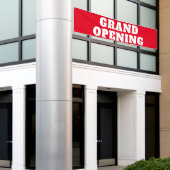 Große Öffnung kühl rot Weiß große Außenanlage Banner (Äußeres Gebäude)