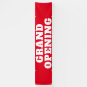 Große Öffnung kühl rot Weiß große Außenanlage Banner (Vertikal)