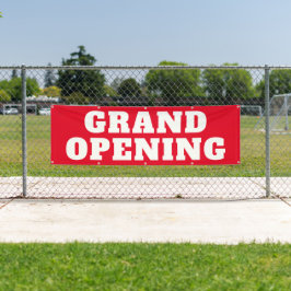 Große Öffnung kühne rot Weiß Große Außenwelt Banner