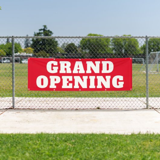 Große Öffnung kühne rot Weiß Große Außenwelt Banner (Insitu)