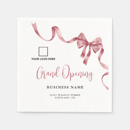 Große Öffnung - Modernes Multifunktionslogo Serviette