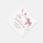 Große Öffnung - Modernes Multifunktionslogo Serviette (Ecke)