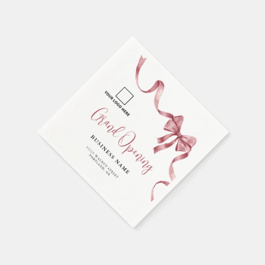 Große Öffnung - Modernes Multifunktionslogo Serviette (Ecke)