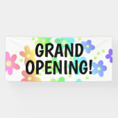 GROSSE ÖFFNUNG! Rainbow-Blume-Banner Banner (Horizontal)
