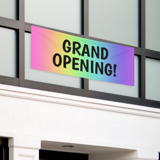 GROSSE ÖFFNUNG! Regenbogenbanner Banner (Äußeres Gebäude)
