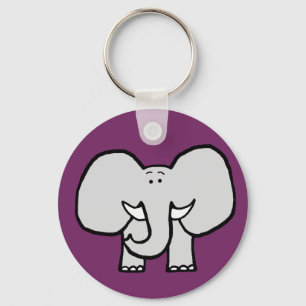 Große Ohren der Elefant-lila Schlüsselanhänger