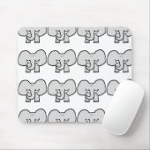 Große Ohren der Elefant Mousepad (Mit Mouse)