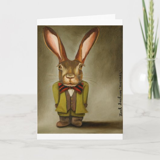 Große Ohren Feiertagskarte (Vorderseite)