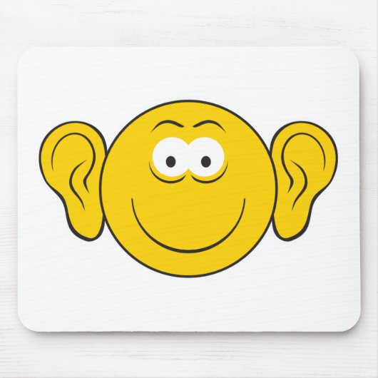 Große Ohren Gesicht Mousepad (Vorne)