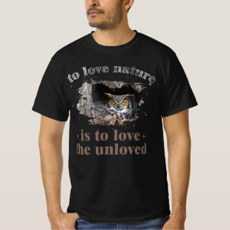 Große Ohreneule-Grafik - Lieben Sie den Unbeliebte T-Shirt