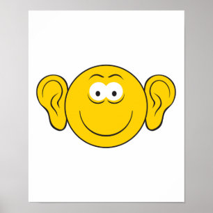 Große Ohrsicht Poster