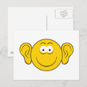 Große Ohrsicht Postkarte (Vorne/Hinten)