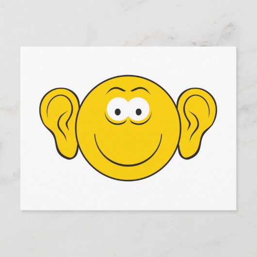 Große Ohrsicht Postkarte (Vorderseite)