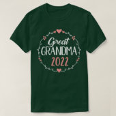 Große Oma 2022 für Schwangerschaftsankündigung T-Shirt (Design vorne)