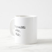 Große Oma der Braut Kaffeetasse (Vorderseite Links)