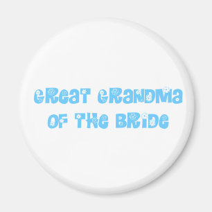 Große Oma der Braut Magnet