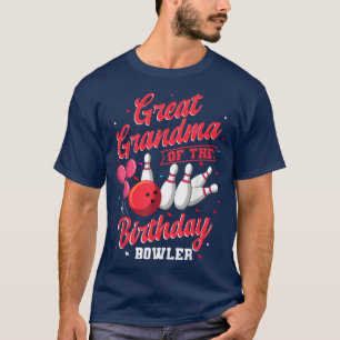 Große Oma des Geburtstags Bowler Bowling Celeb T-Shirt