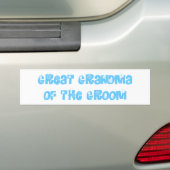 Große Oma des Grooms Autoaufkleber (Auf Auto)