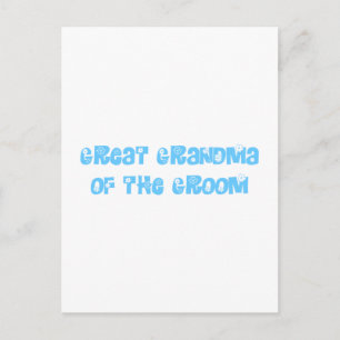 Große Oma des Grooms Postkarte