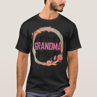 Große Oma Frauen 2023 Ankündigung zur Schwangersch T-Shirt