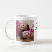 Große Oma Grandkids 2 FotoCollage Kaffeetasse (Links)
