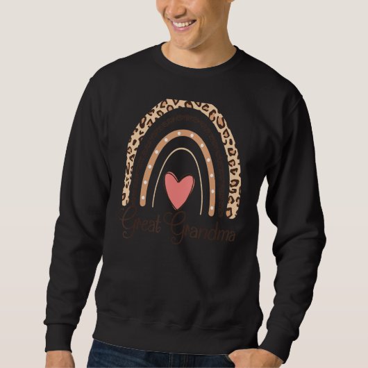 Große Oma Life Boho Rainbow Große Oma Sweatshirt (Vorderseite)