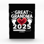 Große Oma Loading 2025 Schwangerschaftsankündigung Fotoblock (Vorderseite)