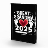 Große Oma Loading 2025 Schwangerschaftsankündigung Fotoblock (Rechts)