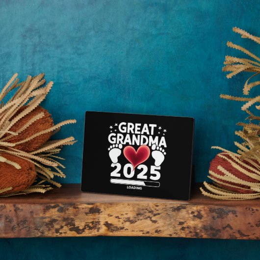 Große Oma Loading 2025 Schwangerschaftsankündigung Fotoplatte (Seite)