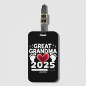 Große Oma Loading 2025 Schwangerschaftsankündigung Gepäckanhänger (Vorderseite Vertikal)