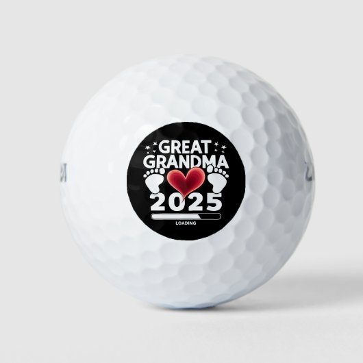 Große Oma Loading 2025 Schwangerschaftsankündigung Golfball (Vorderseite)