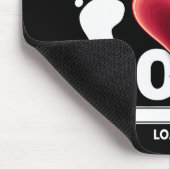 Große Oma Loading 2025 Schwangerschaftsankündigung Mousepad (Ecke)