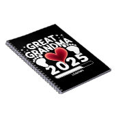 Große Oma Loading 2025 Schwangerschaftsankündigung Notizblock (Rechte Seite)