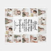 Große Oma Personalisiert Gedicht FotoCollage Fleecedecke (Vorderseite (Horizontal))