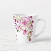 Große Oma Rosa und violette Blumen Milchtasse (Rechts)
