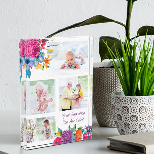 Große Oma Sie sind geliebt lebendige Flora Fotoblock