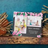 Große Oma-Tafel und Cherry-Blossom-Foto Fotoplatte (Seite)