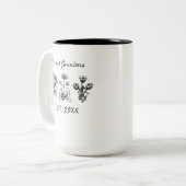 Große Oma-Tasse, befördert zu Großopma Zweifarbige Tasse (Vorderseite Links)