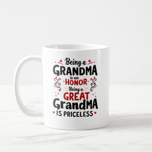Große Oma zu sein ist unbezahlbar Kaffeetasse (Links)