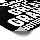 Große Opa Art für Großvater Männer Großmutter Poster (Ecke)
