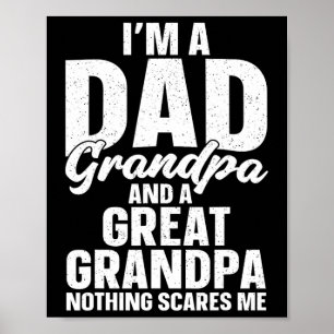 Große Opa Art für Großvater Männer Großmutter Poster