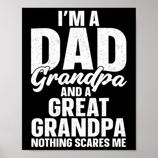 Große Opa Art für Großvater Männer Großmutter Poster (Vorne)