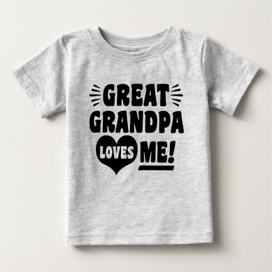 Große Opa-Lieben Baby T-shirt (Vorderseite)