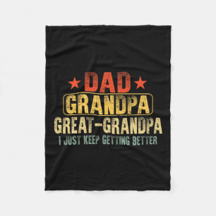 Große Opa zum Vatertag Vater Papa Grandpa Fleecedecke