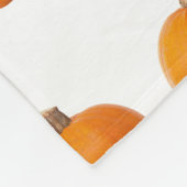 Große Orange Fall Harvest Pumpkin Fleecedecke (Ecke)