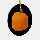 Große Orange Fall Harvest Pumpkin Keramik Ornament (Rechts)