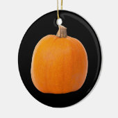 Große Orange Fall Harvest Pumpkin Keramik Ornament (Links)