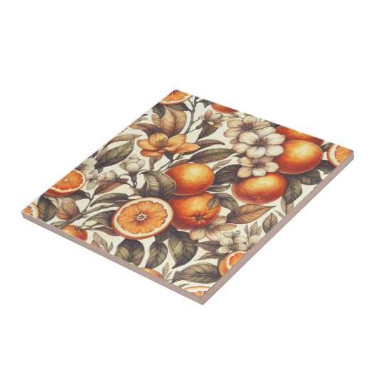 Große Orange Fliese (Seite)