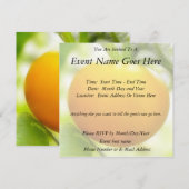 Große orange Heirloom-Tomate Einladung (Vorne/Hinten)