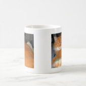 Große orange Katze Kaffeetasse (Mittel)